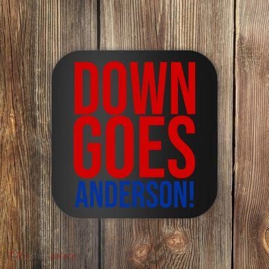 Down Goes Anderson Cleveland Vs Chicago Fight Baseball Coaster