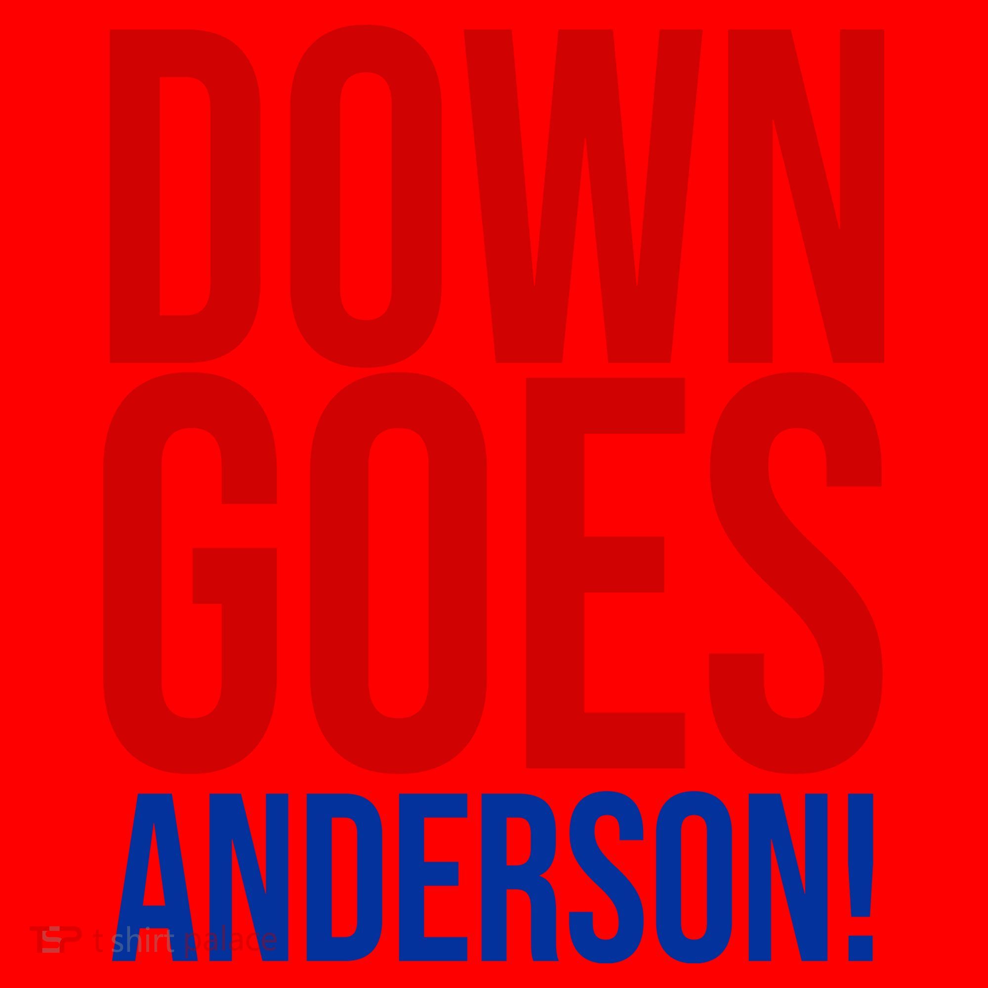 Down Goes Anderson Cleveland Vs Chicago Fight Baseball Santa Hat