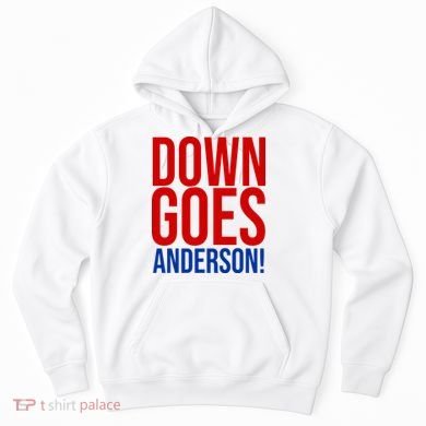 Down Goes Anderson Cleveland Vs Chicago Fight Baseball Hoodie