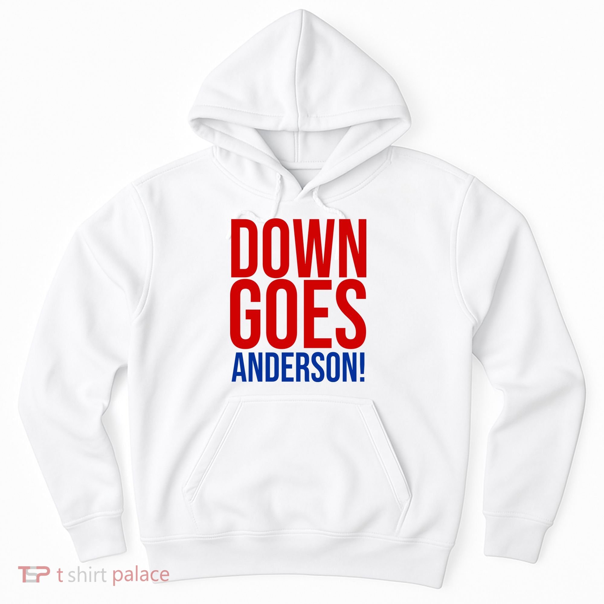 Down Goes Anderson Cleveland Vs Chicago Fight Baseball Hoodie