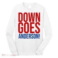 Down Goes Anderson Cleveland Vs Chicago Fight Baseball Long Sleeve Shirt thumb 0