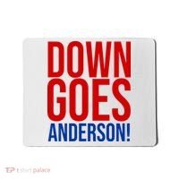 Down Goes Anderson Cleveland Vs Chicago Fight Baseball Mousepad thumb 0