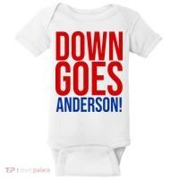 Down Goes Anderson Cleveland Vs Chicago Fight Baseball Baby Bodysuit thumb 0