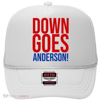 Down Goes Anderson Cleveland Vs Chicago Fight Baseball Hat