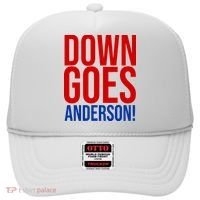 Down Goes Anderson Cleveland Vs Chicago Fight Baseball Hat thumb 0