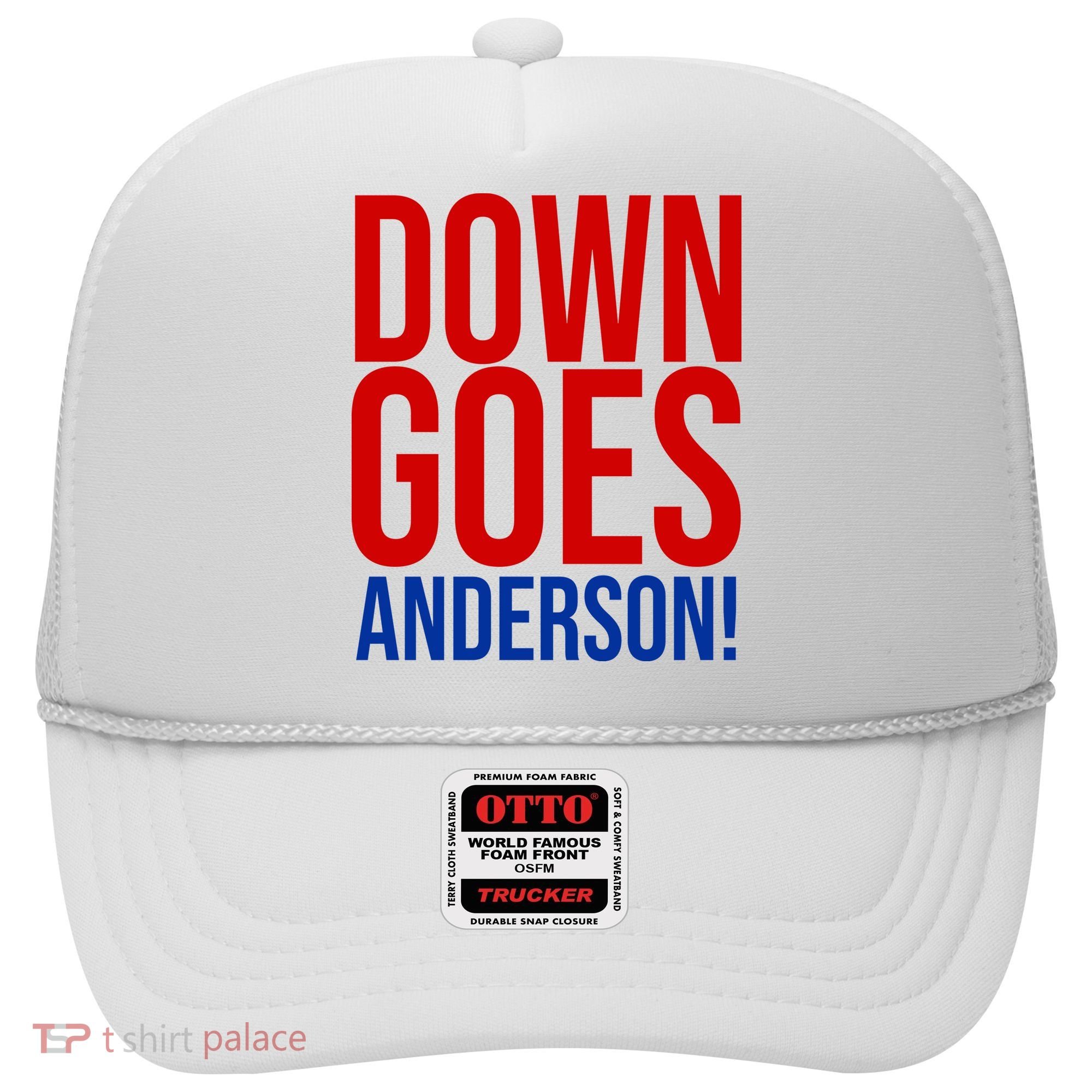 Down Goes Anderson Cleveland Vs Chicago Fight Baseball Hat