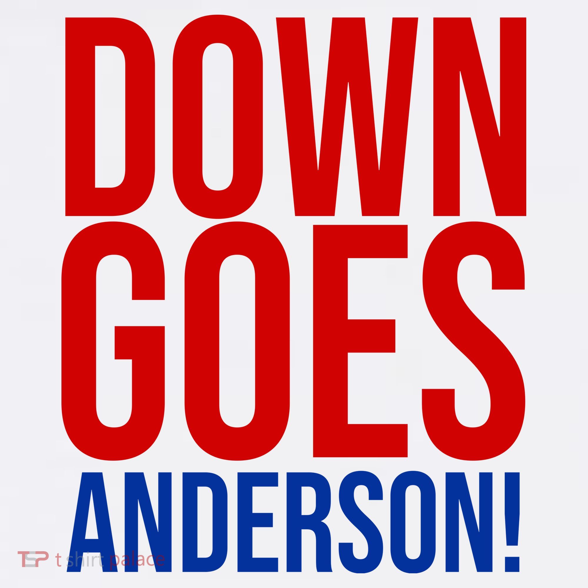 Down Goes Anderson Cleveland Vs Chicago Fight Baseball Women's V-Neck T-Shirt