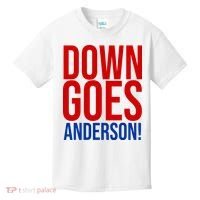 Down Goes Anderson Cleveland Vs Chicago Fight Baseball Kids T-Shirt thumb 0