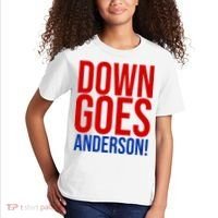 Down Goes Anderson Cleveland Vs Chicago Fight Baseball Kids T-Shirt thumb 2