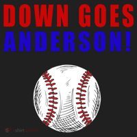 Down Goes Anderson Funny Cleveland Vs Chicago Fight Baseball Women's Sweatshirt thumb 2