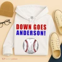 Down Goes Anderson Funny Cleveland Vs Chicago Fight Baseball Hoodie thumb 4
