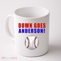 Down Goes Anderson Funny Cleveland Vs Chicago Fight Baseball Coffee Mug thumb 0