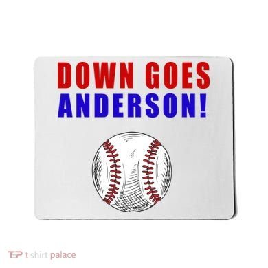 Down Goes Anderson Funny Cleveland Vs Chicago Fight Baseball Mousepad