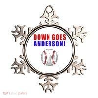 Down Goes Anderson Funny Cleveland Vs Chicago Fight Baseball Ornament thumb 0