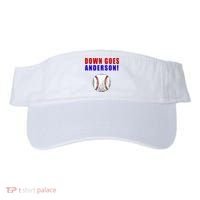 Down Goes Anderson Funny Cleveland Vs Chicago Fight Baseball Visor thumb 0