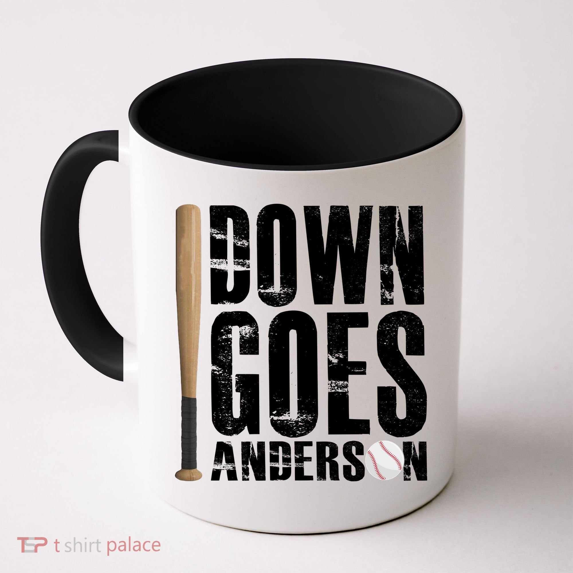 Down Goes Anderson Baseball Coffee Mug