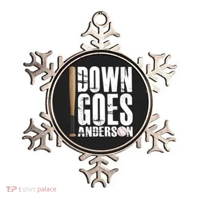 Down Goes Anderson Baseball Ornament