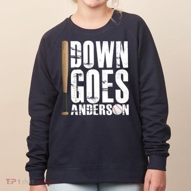 Down Goes Anderson Baseball Women's Sweatshirt