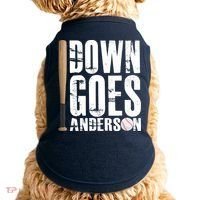 Down Goes Anderson Baseball Doggie Tank thumb 0