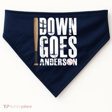 Down Goes Anderson Baseball USA-Made Doggie Bandana