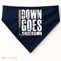 Down Goes Anderson Baseball USA-Made Doggie Bandana thumb 0