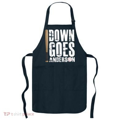 Down Goes Anderson Baseball Apron