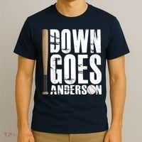 Down Goes Anderson Baseball T-Shirt thumb 3