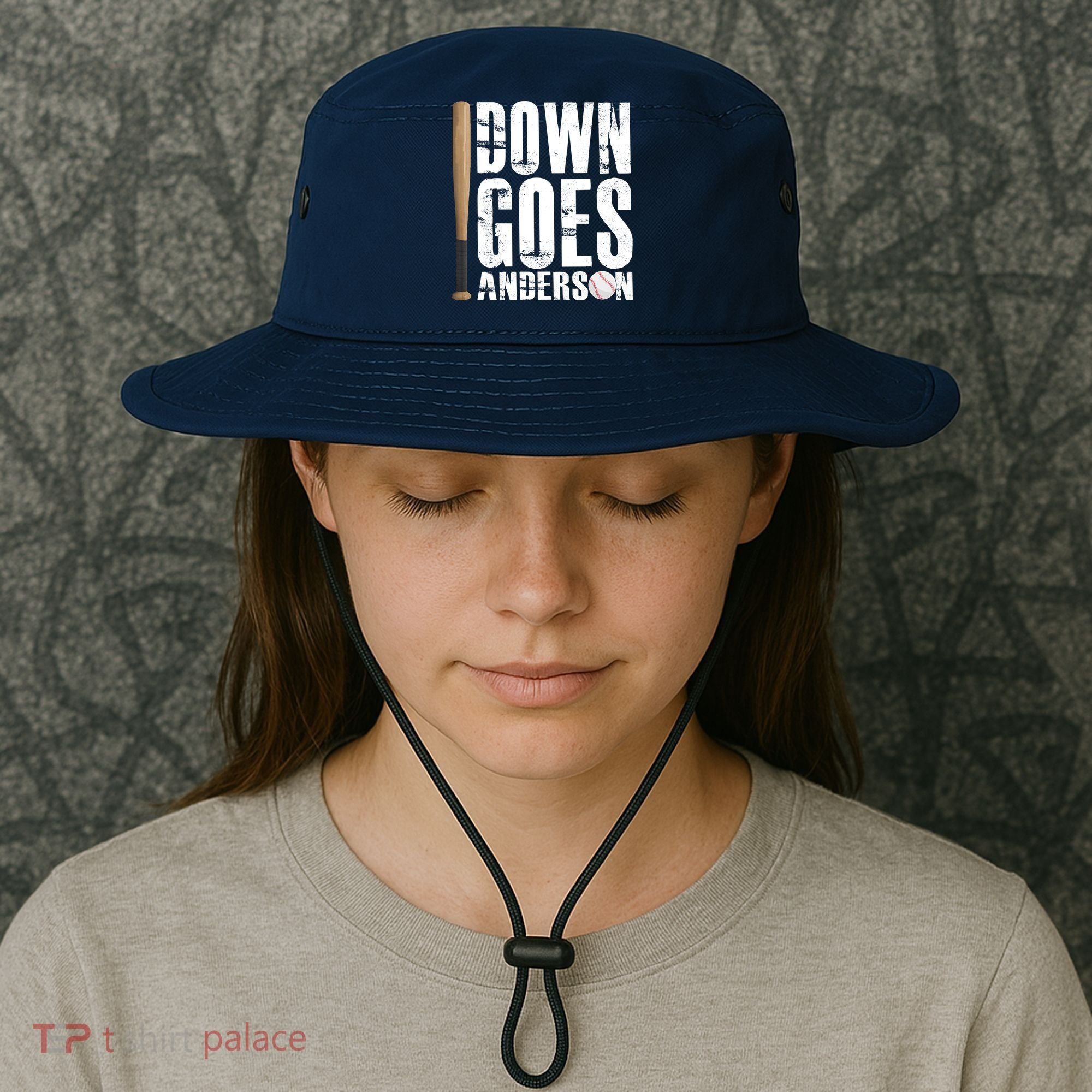 Down Goes Anderson Baseball Bucket Hat