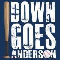 Down Goes Anderson Baseball Women's Hoodie thumb 2