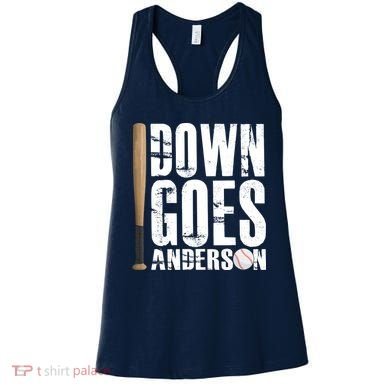 Down Goes Anderson Baseball Women's Tank Top