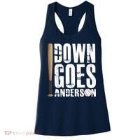 Down Goes Anderson Baseball Women's Tank Top thumb 0