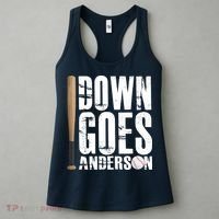 Down Goes Anderson Baseball Women's Tank Top thumb 3