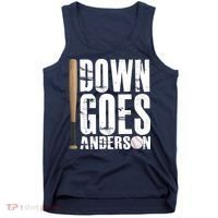 Down Goes Anderson Baseball Tank Top thumb 0