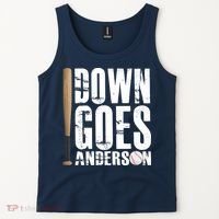 Down Goes Anderson Baseball Tank Top thumb 2