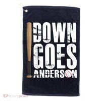 Down Goes Anderson Baseball Golf Towel thumb 0