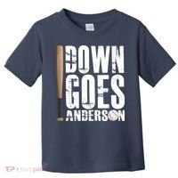 Down Goes Anderson Baseball Toddler T-Shirt thumb 0