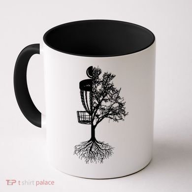 Disc Golf Basket And Tree Frolf Frisbee Golf Cool Gift Coffee Mug