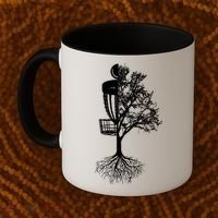 Disc Golf Basket And Tree Frolf Frisbee Golf Cool Gift Coffee Mug thumb 2