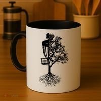 Disc Golf Basket And Tree Frolf Frisbee Golf Cool Gift Coffee Mug thumb 4