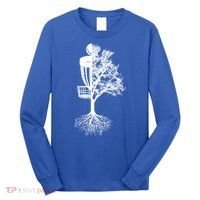 Disc Golf Basket And Tree Frolf Frisbee Golf Cool Gift Long Sleeve Shirt thumb 0