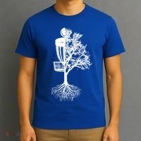 Disc Golf Basket And Tree Frolf Frisbee Golf Cool Gift T-Shirt thumb 3