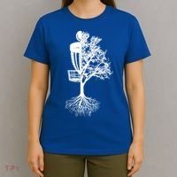 Disc Golf Basket And Tree Frolf Frisbee Golf Cool Gift T-Shirt thumb 4