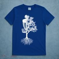 Disc Golf Basket And Tree Frolf Frisbee Golf Cool Gift T-Shirt thumb 5