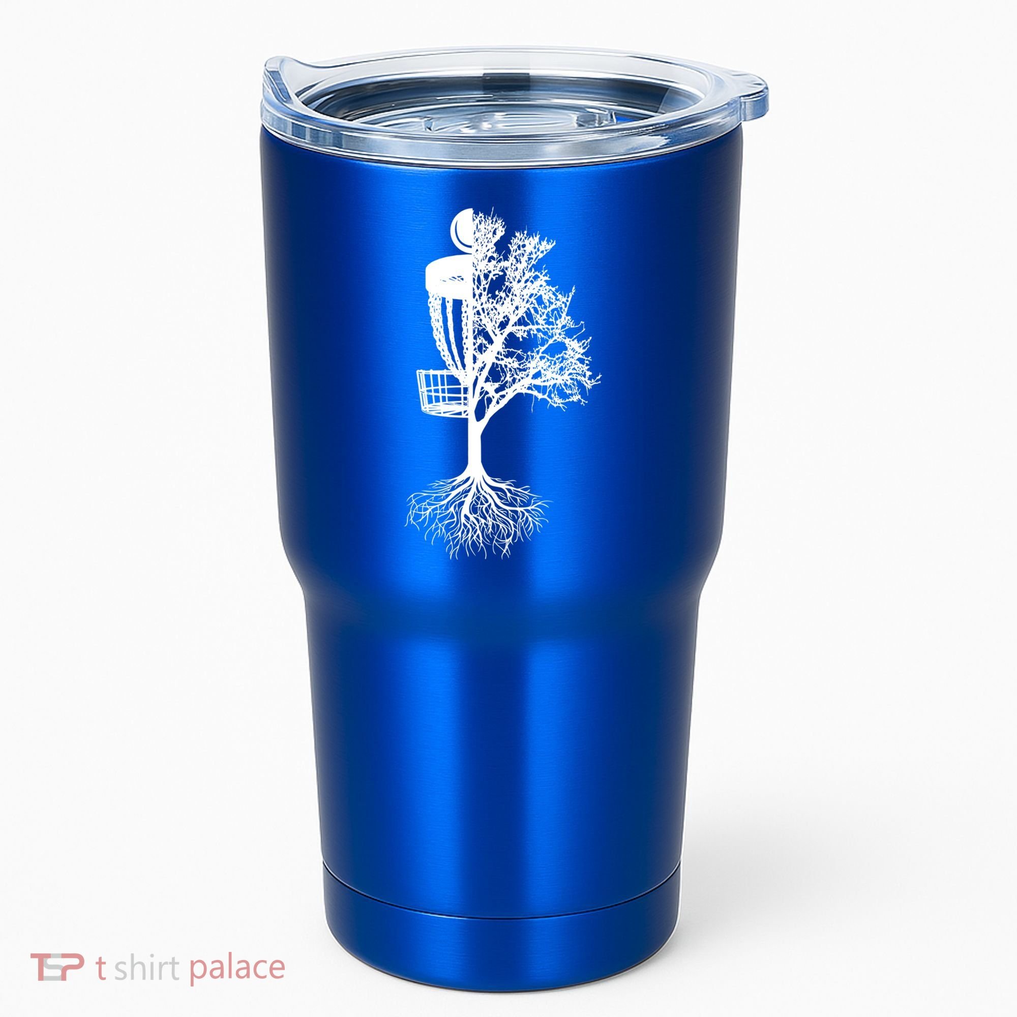 Disc Golf Basket And Tree Frolf Frisbee Golf Cool Gift Tumbler