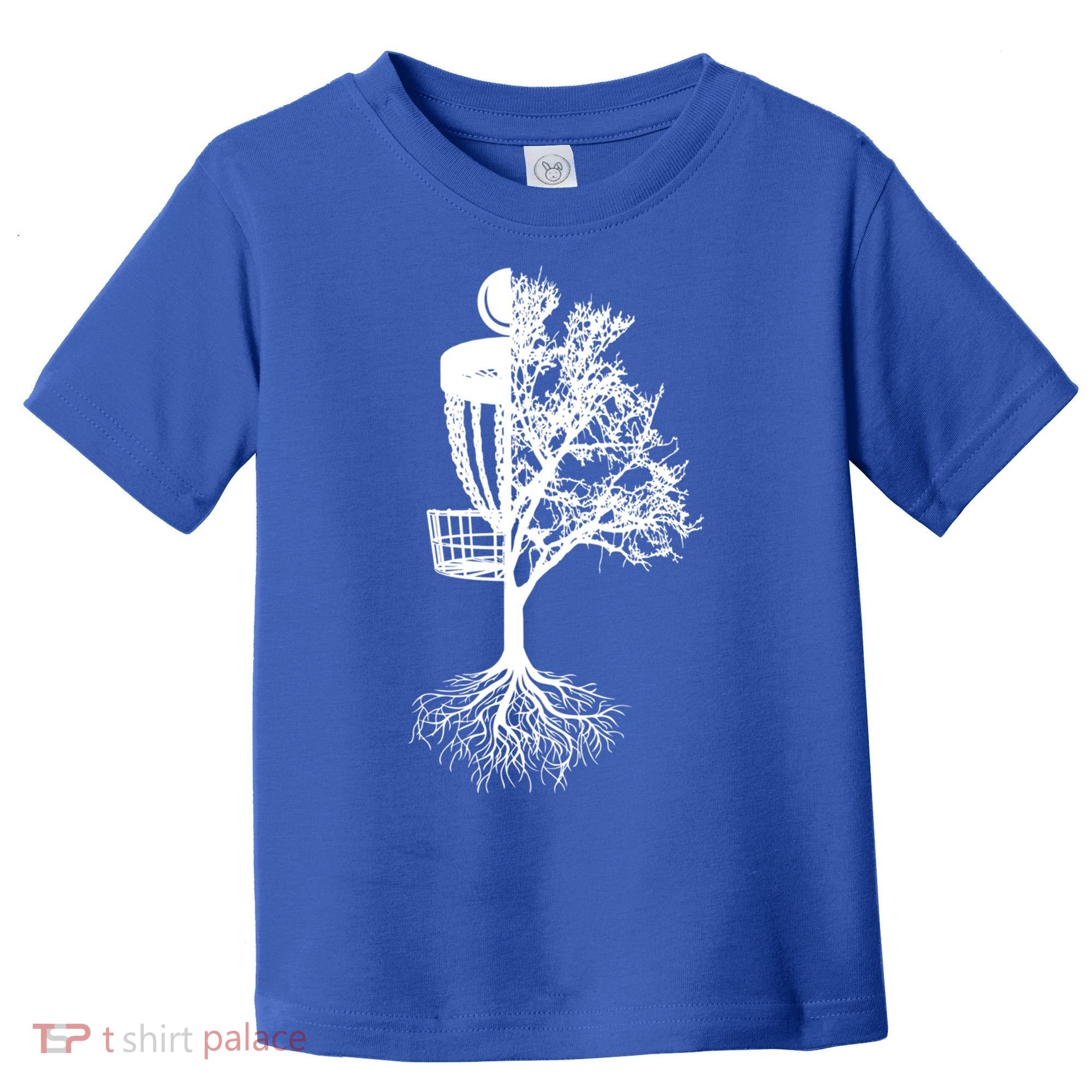 Disc Golf Basket And Tree Frolf Frisbee Golf Cool Gift Toddler T-Shirt