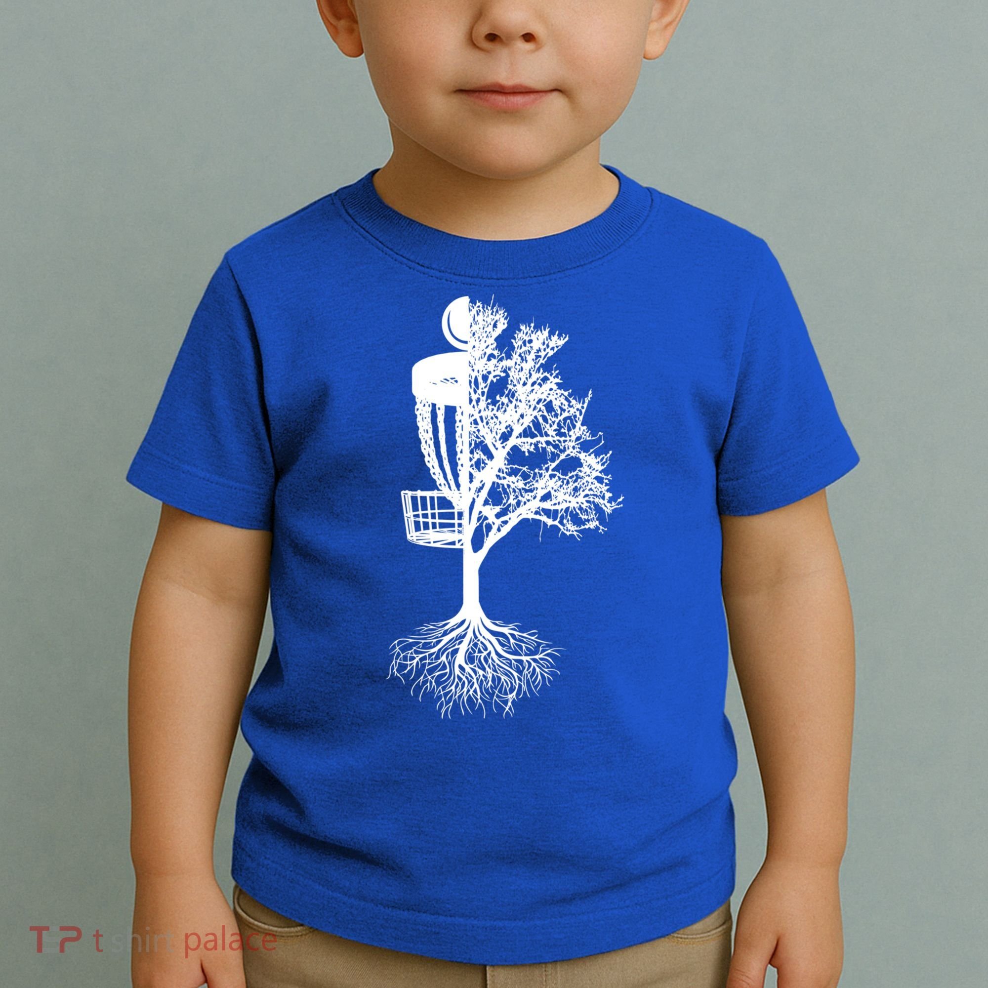 Disc Golf Basket And Tree Frolf Frisbee Golf Cool Gift Toddler T-Shirt