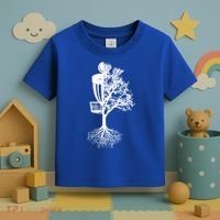 Disc Golf Basket And Tree Frolf Frisbee Golf Cool Gift Toddler T-Shirt thumb 3