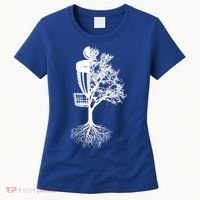 Disc Golf Basket And Tree Frolf Frisbee Golf Cool Gift Women's T-Shirt thumb 0