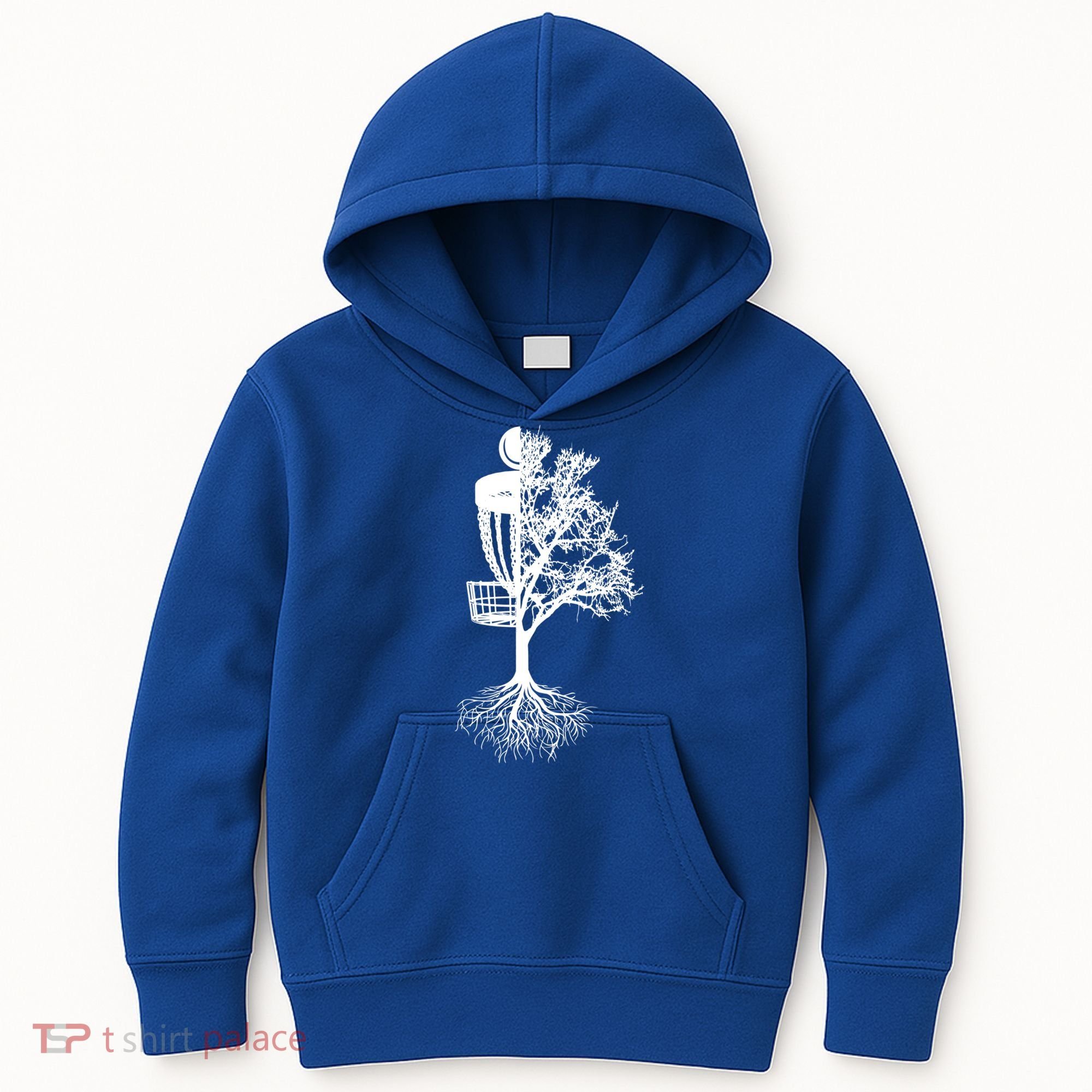 Disc Golf Basket And Tree Frolf Frisbee Golf Cool Gift Kids Hoodie