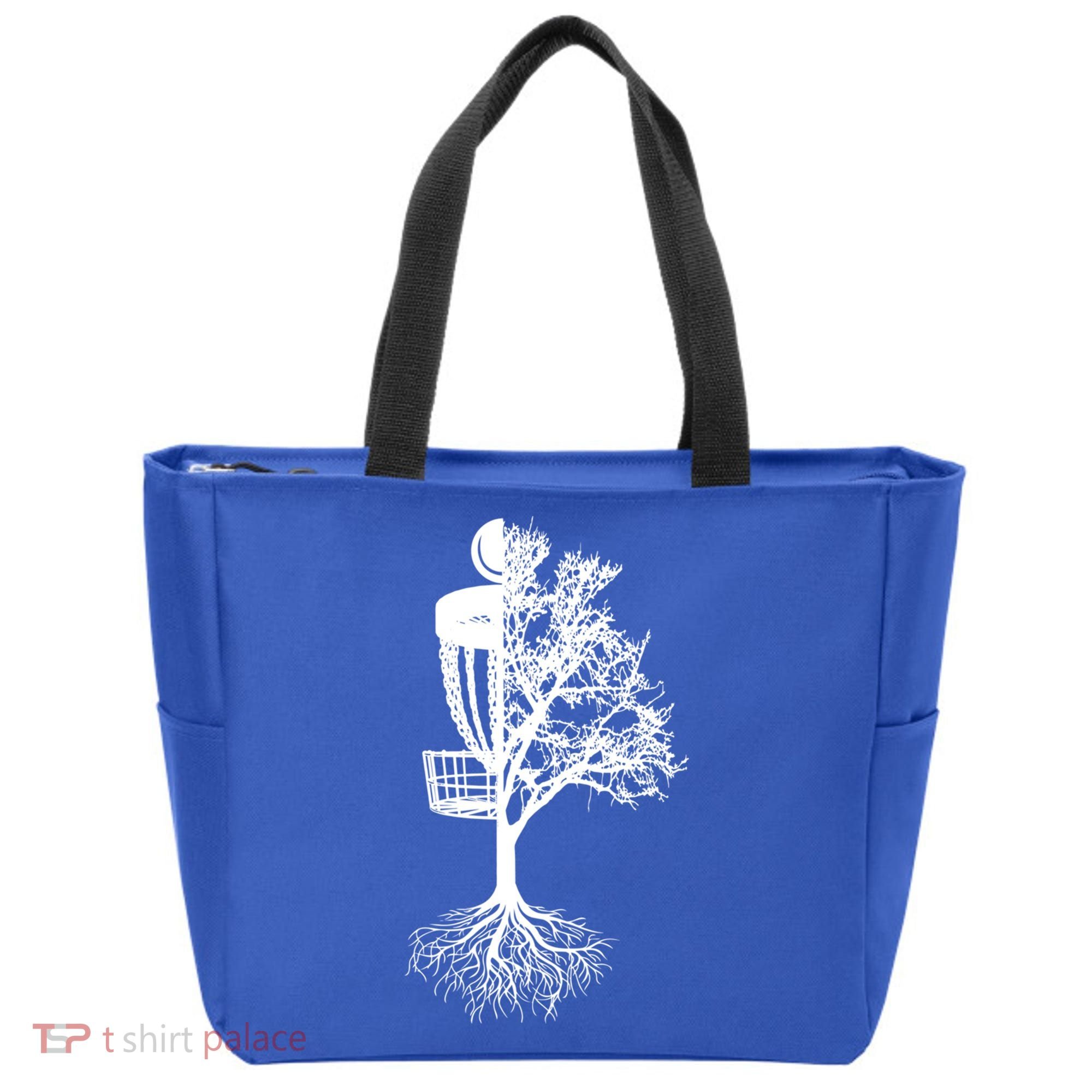 Disc Golf Basket And Tree Frolf Frisbee Golf Cool Gift Tote Bag